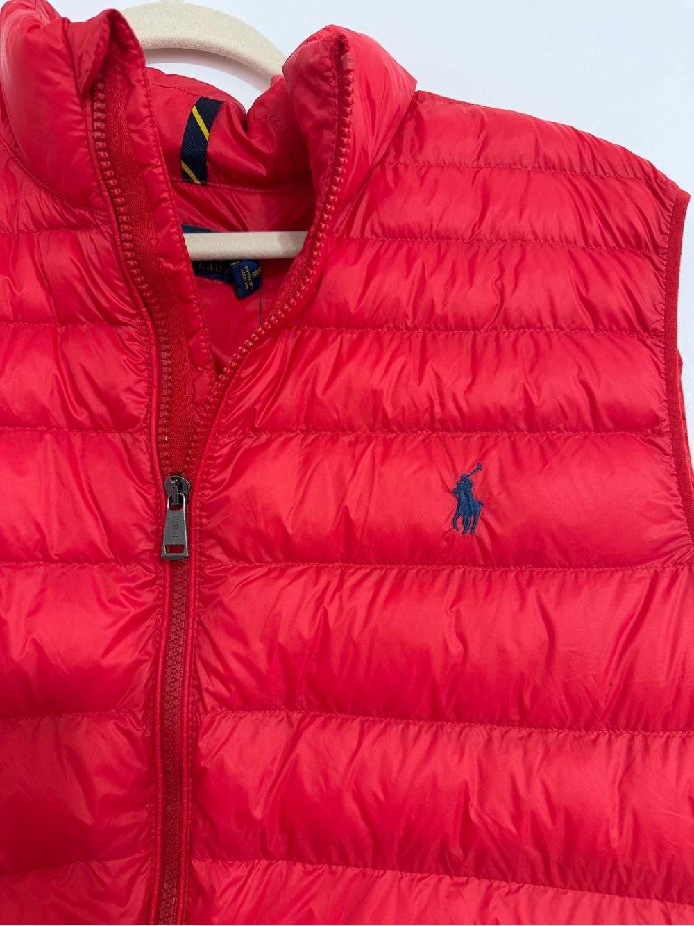 Polo by Ralph Lauren Red Quilted Puffer Vest - Picture 2 of 10